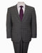 Reg Price Reg Price $795 Designer Affordable Inexpensive Authentic 100% Wool Suit 2 Button Side Vent Jacket Flat Front Pants Wool Classic Dark-Gray