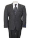 Reg Price $795 Designer Affordable Inexpensive Authentic 100% Wool Suit 2 Button Side Vent Jacket Flat Front Pants Solid Dark Gray