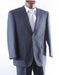 Men's 2 Button 100% Wool mid Suit Single Pleat Pant Mid Grey