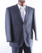 Men's 2 Button 100% Wool mid Suit Single Pleat Pant Mid Grey