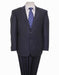 Reg Price $795 Designer Affordable Inexpensive Authentic 100% Wool Suit 2 Button Side Vent Jacket Flat Front Pants Wool Classic Dark Navy
