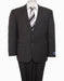 Reg Price $795 Designer Affordable Inexpensive Authentic 100% Wool Suit 2 Button Side Vent Jacket Flat Front Pants Pinstripe Dark Navy