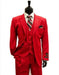 Mens All Season Suit Brand 3 Piece Vests Designer Classic Dress 2 Button Trendy Red Suit