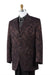 Unique 2 Button Trimmed Pleated Pants Vested 3 Piece Men's Suits Black Fashion Tuxedo For Men