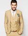 Men's Slim Fitted Euro Tapered Camel ~ Khaki ~ Bronze ~ Camel ~ Canary Color 2 Buttons Vested