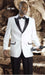 Hight Quality 2 Button Tuxedos White / Black Suit