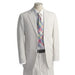 Men'S 2 Button White Tone On Tone Suit