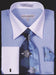 Mens Two Tone French Cuff Blue Shirts
