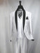 Men'S Two Toned Tuxedo Jacket And Vest Suit Black,White