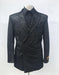 Men's Velvet Fabric Paisley Sport Coat Blazer Side Vented Regular Fit