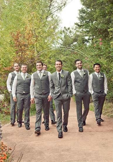 Groomsmen Package Combo Combination Deal Vest Pants Set (no