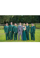 Men's Vested Suit Gray
