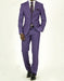 Men's Violet Double Vents Skinny Suit
