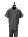 Mens Walking Suit - Big and Tall Casual Suit - Grey Suit Up to 6XL Pants