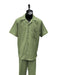 Mens Walking Suit - Big and Tall Casual Suit - Sage Suit Up to 6XL Pants