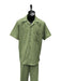 Mens Walking Suit - Big and Tall Casual Suit - Sage Suit Up to 6XL Pants