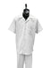 Mens Walking Suit - Big and Tall Casual Suit - White Suit Up to 6XL Pants