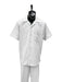 Mens Walking Suit - Big and Tall Casual Suit - White Suit Up to 6XL Pants