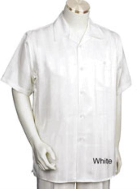 Men'S Church White Casual Two Piece Walking Outfit For Sale Pant Sets Suit With Dress Pant All White Outfits For Men main image 0