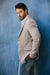 Men’s Heather Beige Cowboy Sport Coat – Classic Elbow Patch Jacket