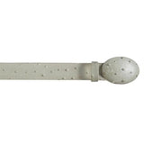 Authentic Genuine Real White Ostrich Print
