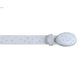White Ostrich Print Authentic Genuine Real