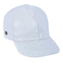 Baseball Genuine Ostrich Cap White