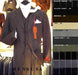 Bold White Pinstripe Vested Super fine  poly~rayon 3 Button Suit (3 pieces) Comes in 10 Colors