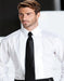 Men's White Pleated Laydown Tuxedo Shirt