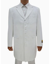 Men's White Seven Button Zoot Suits