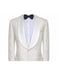 Men's White  Shawl Lapel Tuxedo One Button
