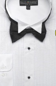 Men's Wing Tip Tuxedo Shirt with Bow Tie - Men's Neck Ties - Mens Dress Tie - Trendy Mens Ties