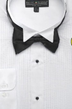 Men's Wing Tip Tuxedo Shirt with Bow Tie - Men's Neck Ties - Mens Dress Tie - Trendy Mens Ties