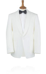 $500 Reg price Gorgio  White or Ivory Jacket with Shawl Lapel 1 button on sale online deal Fashion Tuxedo For Men