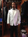 Men'S Dress Discounted Formal Pure White 1 Button Dinner Jacket / Blazer Fashion Tuxedo For Men