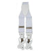 Men'S Classic White Metallic Suspender