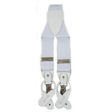 Men'S White Suspender