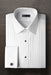Vincent White Pleated Laydown Tuxedo Shirt Ike Evening by Tuxedo Authentic Brand