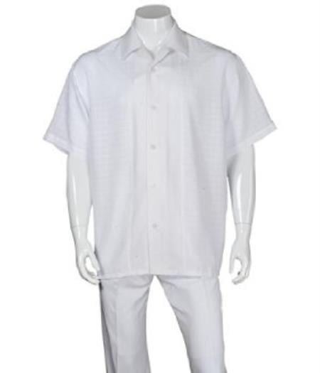 Men'S Two Piece Short Sleeve Blue Linen Casual Casual Two Piece Walking Outfit For Sale Pant Sets Suit main image 1
