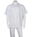 Men'S Church White Casual Two Piece Walking Outfit For Sale Pant Sets Suit With Dress Pant All White Outfits For Men