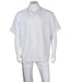 Men'S Church White Casual Two Piece Walking Outfit For Sale Pant Sets Suit With Dress Pant All White Outfits For Men