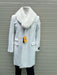 Mens White Wool Overcoat with Plush Faux Fur Shawl Collar – Alberto Nardoni Formal Winter Coat
