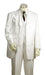 Men's Fashionable 3 Piece White Ton on Ton Shadow Stripe  Zoot Suits For Men