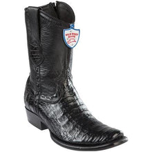 Men's Wild West Caiman Belly Dubai Toe Short Boots 279B82