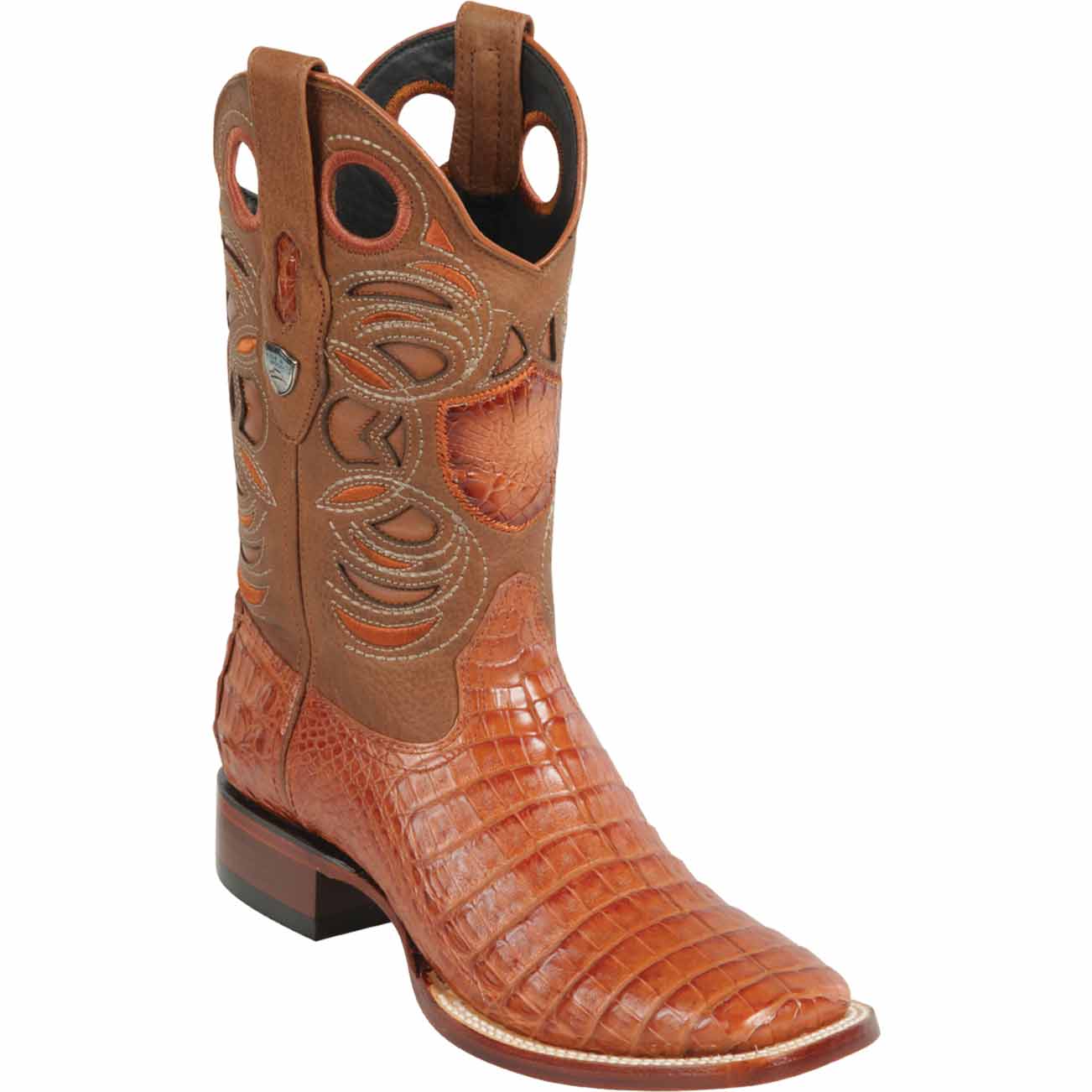 Men's Wild West Caiman Tail Ranch Toe Boots 282401