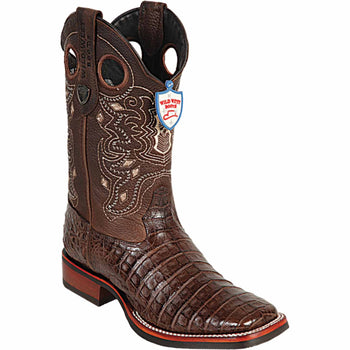 Men's Wild West Caiman Belly Ranch Toe Boots 282582