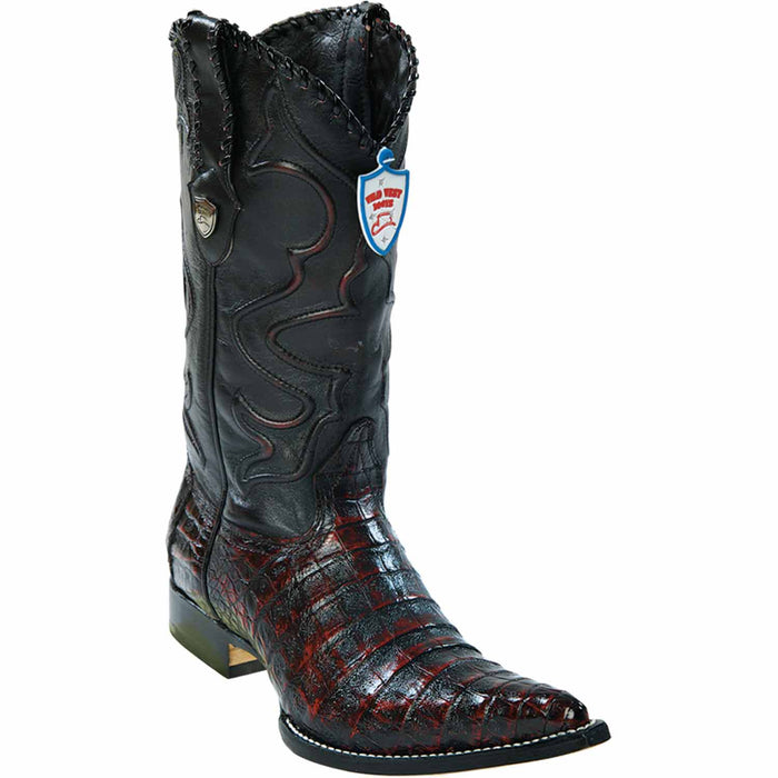 Men's Wild West Caiman Belly Skin 3X Toe Boots 29582-A