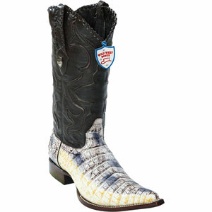 Men's Wild West Caiman Belly Skin 3X Toe Boots 29582-B