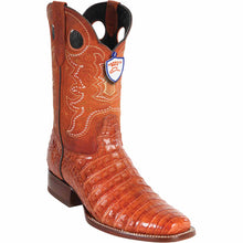 Men's Wild West Caiman Belly Skin Rodeo Toe Boots 281882