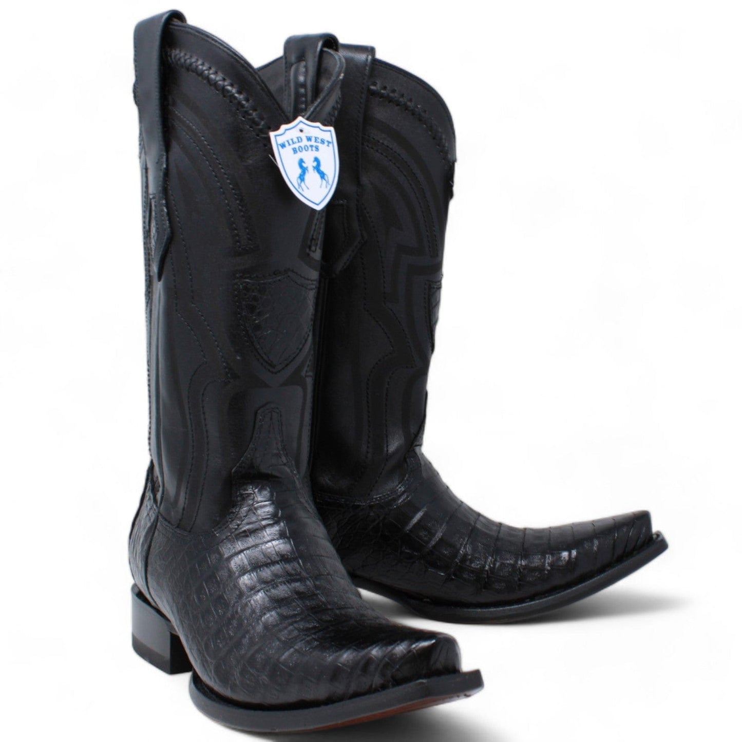 Men's Wild West Caiman Belly Skin Snip Toe Boot 294L8205